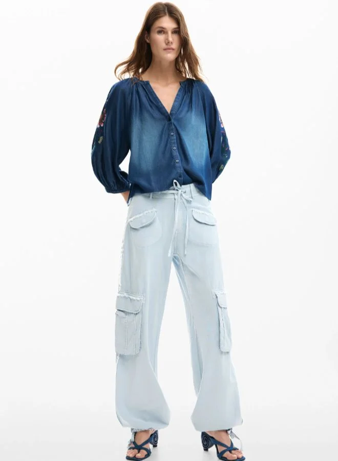 ديسيجوال بنطلونات كارجو مع جيوب